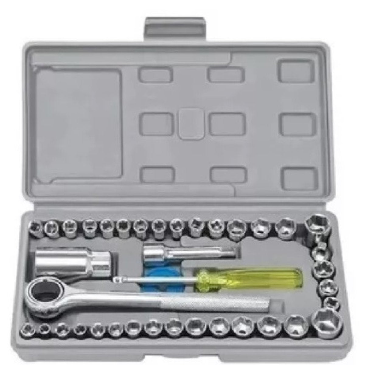 Gray helmet for bikers